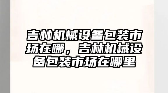 吉林機械設備包裝市場在哪，吉林機械設備包裝市場在哪里