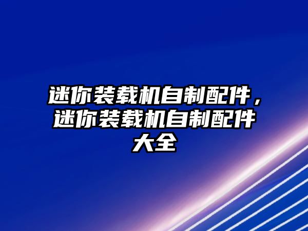 迷你裝載機自制配件，迷你裝載機自制配件大全