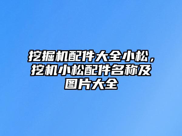 挖掘機配件大全小松，挖機小松配件名稱及圖片大全