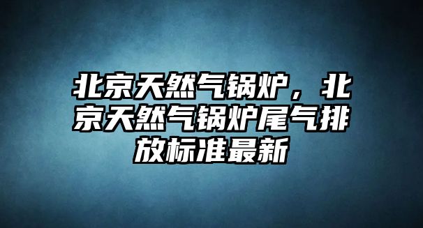 北京天然氣鍋爐，北京天然氣鍋爐尾氣排放標(biāo)準(zhǔn)最新