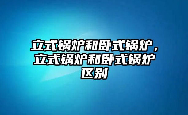 立式鍋爐和臥式鍋爐，立式鍋爐和臥式鍋爐區(qū)別