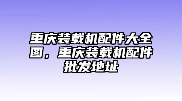 重慶裝載機(jī)配件大全圖，重慶裝載機(jī)配件批發(fā)地址