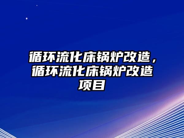 循環(huán)流化床鍋爐改造，循環(huán)流化床鍋爐改造項目