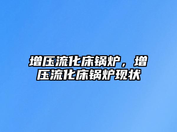 增壓流化床鍋爐，增壓流化床鍋爐現(xiàn)狀