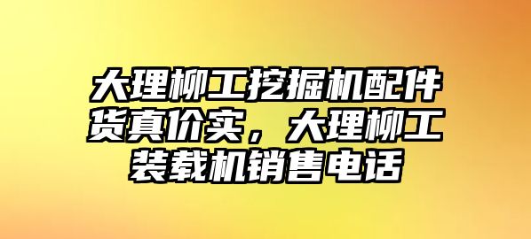 大理柳工挖掘機配件貨真價實，大理柳工裝載機銷售電話