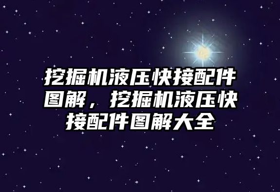 挖掘機液壓快接配件圖解，挖掘機液壓快接配件圖解大全