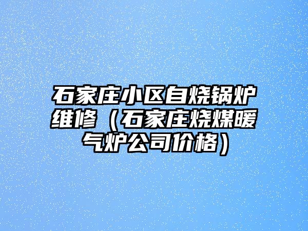 石家莊小區(qū)自燒鍋爐維修（石家莊燒煤暖氣爐公司價格）