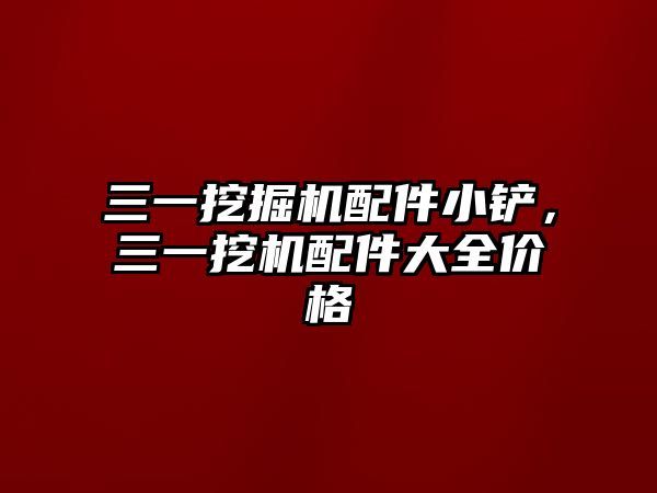 三一挖掘機(jī)配件小鏟，三一挖機(jī)配件大全價(jià)格