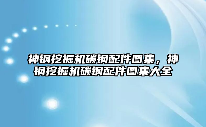 神鋼挖掘機碳鋼配件圖集，神鋼挖掘機碳鋼配件圖集大全