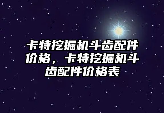 卡特挖掘機斗齒配件價格，卡特挖掘機斗齒配件價格表