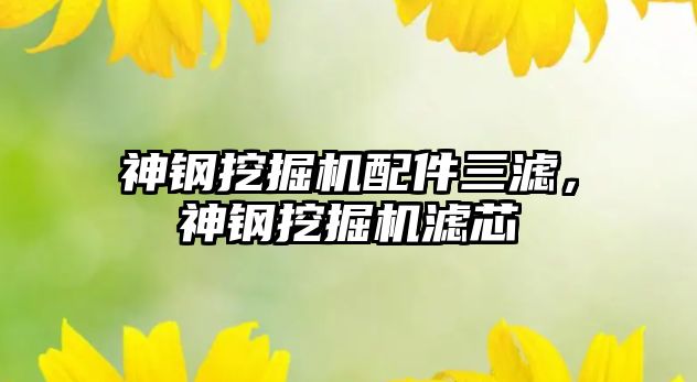 神鋼挖掘機配件三濾，神鋼挖掘機濾芯