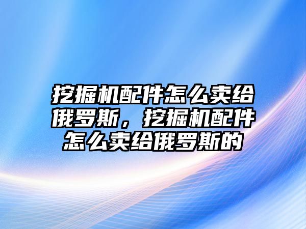 挖掘機(jī)配件怎么賣給俄羅斯，挖掘機(jī)配件怎么賣給俄羅斯的