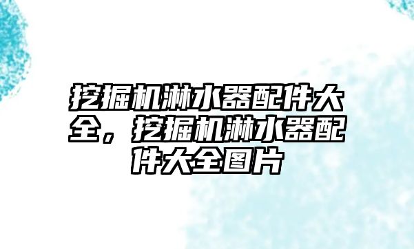 挖掘機淋水器配件大全，挖掘機淋水器配件大全圖片