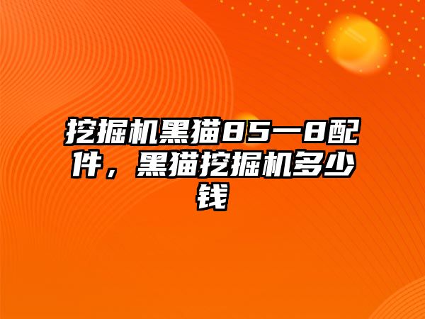 挖掘機(jī)黑貓85一8配件，黑貓挖掘機(jī)多少錢