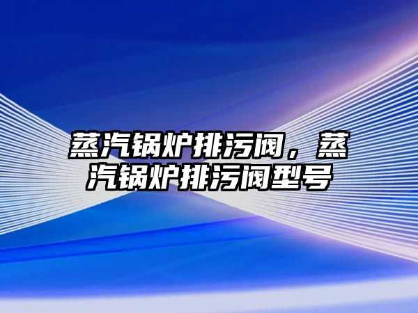 蒸汽鍋爐排污閥，蒸汽鍋爐排污閥型號(hào)