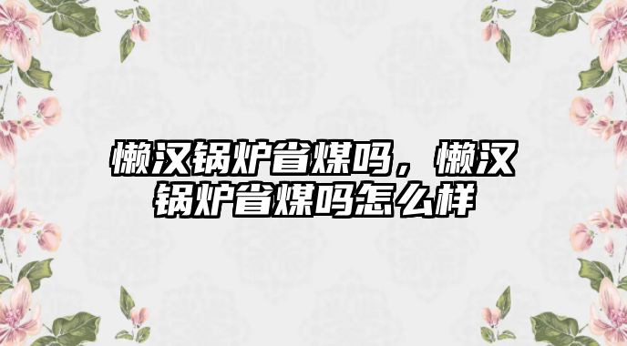 懶漢鍋爐省煤嗎，懶漢鍋爐省煤嗎怎么樣