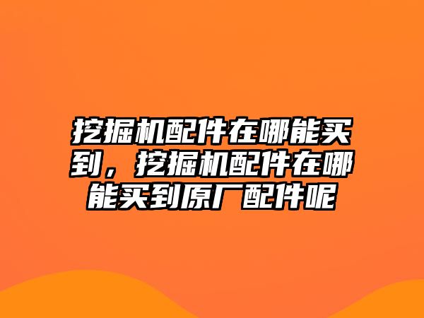 挖掘機配件在哪能買到，挖掘機配件在哪能買到原廠配件呢