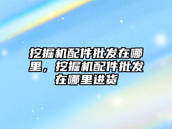 挖掘機配件批發(fā)在哪里，挖掘機配件批發(fā)在哪里進(jìn)貨