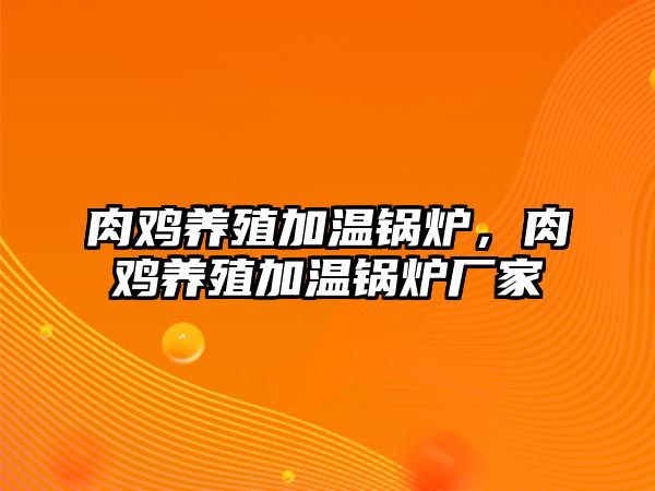 肉雞養(yǎng)殖加溫鍋爐，肉雞養(yǎng)殖加溫鍋爐廠家