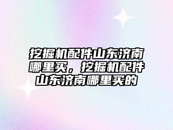 挖掘機配件山東濟南哪里買，挖掘機配件山東濟南哪里買的