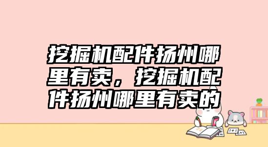 挖掘機(jī)配件揚(yáng)州哪里有賣(mài)，挖掘機(jī)配件揚(yáng)州哪里有賣(mài)的