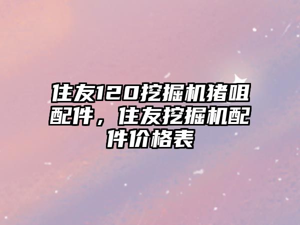 住友120挖掘機(jī)豬咀配件，住友挖掘機(jī)配件價(jià)格表