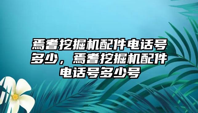 焉耆挖掘機(jī)配件電話號多少，焉耆挖掘機(jī)配件電話號多少號