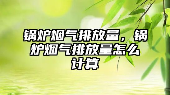 鍋爐煙氣排放量，鍋爐煙氣排放量怎么計(jì)算