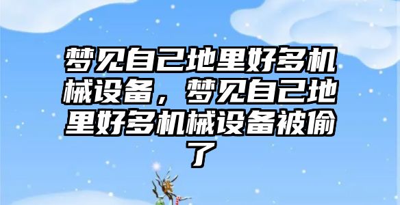 夢見自己地里好多機械設備，夢見自己地里好多機械設備被偷了