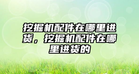 挖掘機配件在哪里進貨，挖掘機配件在哪里進貨的