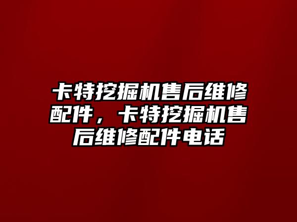 卡特挖掘機(jī)售后維修配件，卡特挖掘機(jī)售后維修配件電話