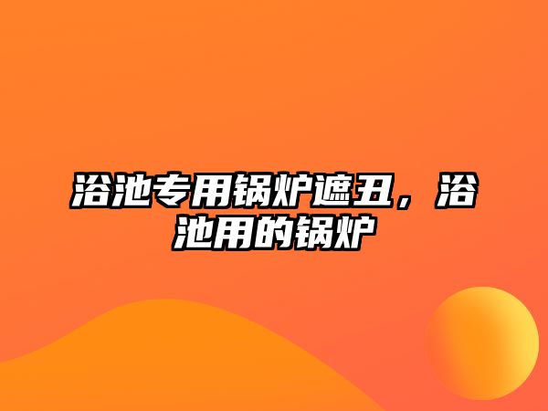 浴池專用鍋爐遮丑，浴池用的鍋爐