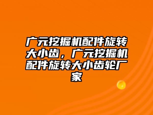 廣元挖掘機配件旋轉(zhuǎn)大小齒，廣元挖掘機配件旋轉(zhuǎn)大小齒輪廠家