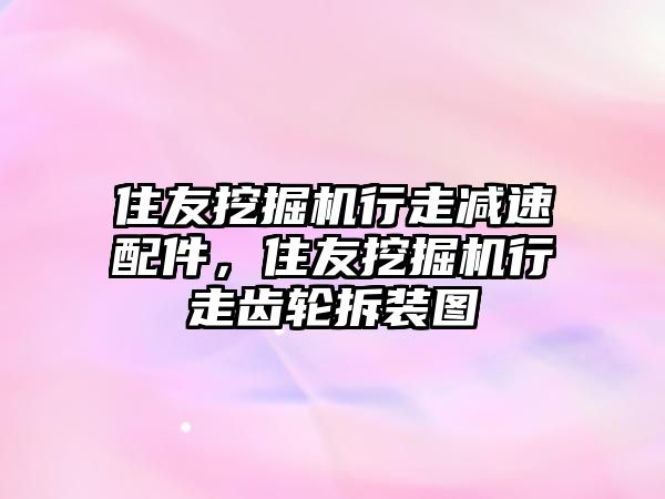 住友挖掘機行走減速配件，住友挖掘機行走齒輪拆裝圖