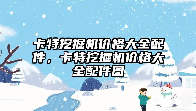 卡特挖掘機價格大全配件，卡特挖掘機價格大全配件圖