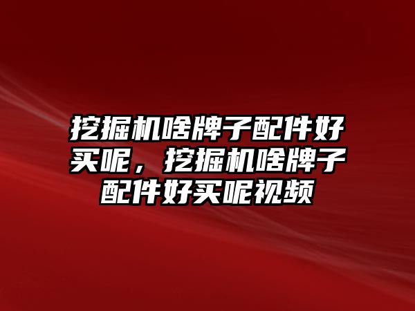 挖掘機啥牌子配件好買呢，挖掘機啥牌子配件好買呢視頻