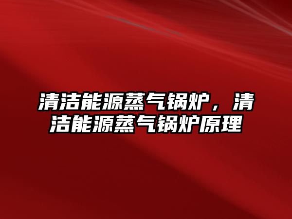 清潔能源蒸氣鍋爐，清潔能源蒸氣鍋爐原理