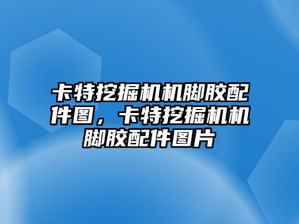 卡特挖掘機機腳膠配件圖，卡特挖掘機機腳膠配件圖片