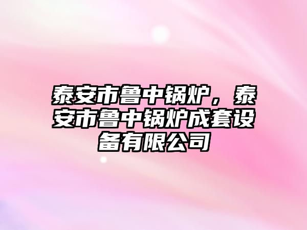 泰安市魯中鍋爐，泰安市魯中鍋爐成套設(shè)備有限公司