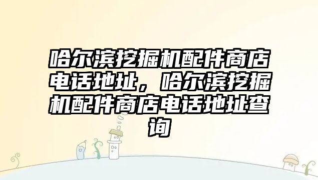 哈爾濱挖掘機配件商店電話地址，哈爾濱挖掘機配件商店電話地址查詢