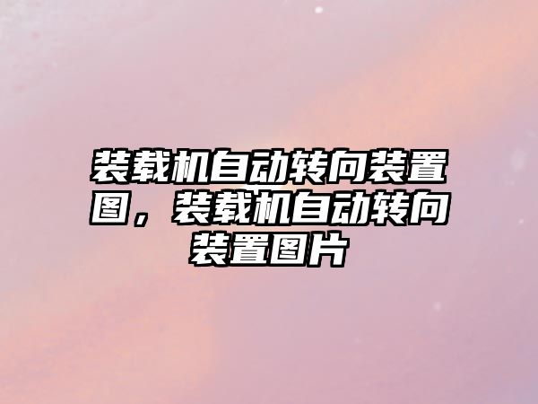 裝載機自動轉(zhuǎn)向裝置圖，裝載機自動轉(zhuǎn)向裝置圖片