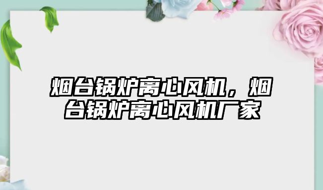 煙臺鍋爐離心風(fēng)機，煙臺鍋爐離心風(fēng)機廠家