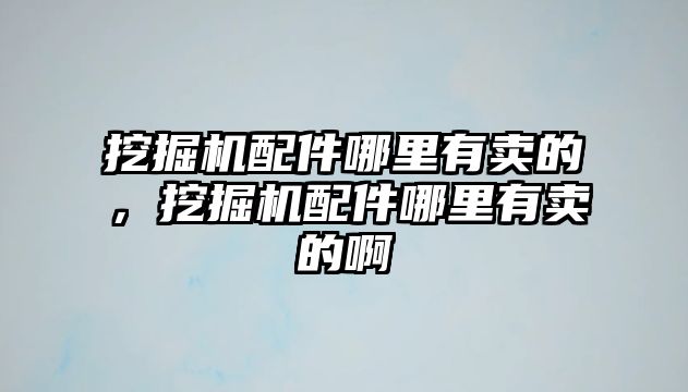 挖掘機配件哪里有賣的，挖掘機配件哪里有賣的啊