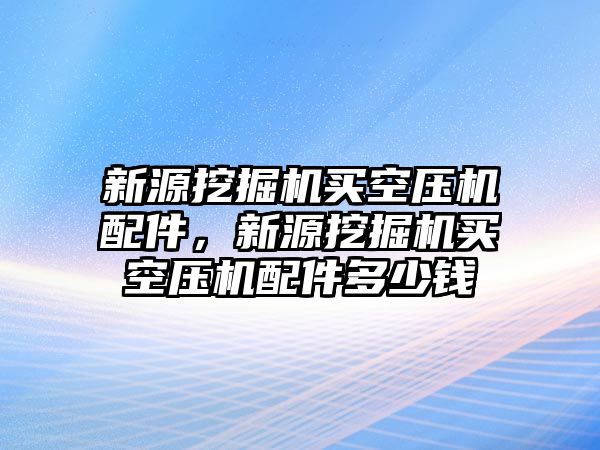 新源挖掘機(jī)買空壓機(jī)配件，新源挖掘機(jī)買空壓機(jī)配件多少錢