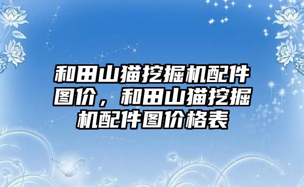 和田山貓挖掘機配件圖價，和田山貓挖掘機配件圖價格表