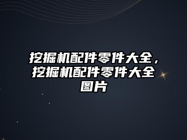 挖掘機配件零件大全，挖掘機配件零件大全圖片