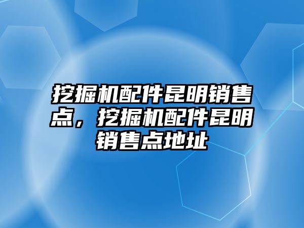 挖掘機配件昆明銷售點，挖掘機配件昆明銷售點地址