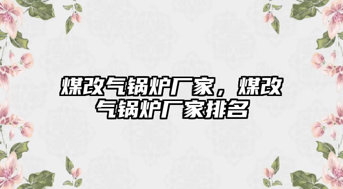 煤改氣鍋爐廠家，煤改氣鍋爐廠家排名