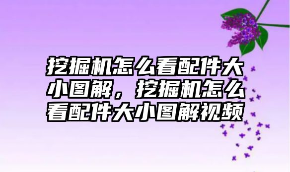 挖掘機怎么看配件大小圖解，挖掘機怎么看配件大小圖解視頻