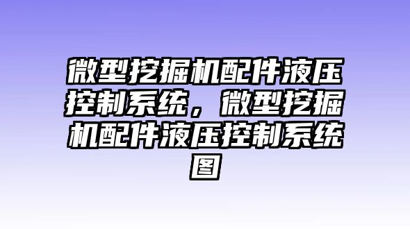 微型挖掘機配件液壓控制系統(tǒng)，微型挖掘機配件液壓控制系統(tǒng)圖